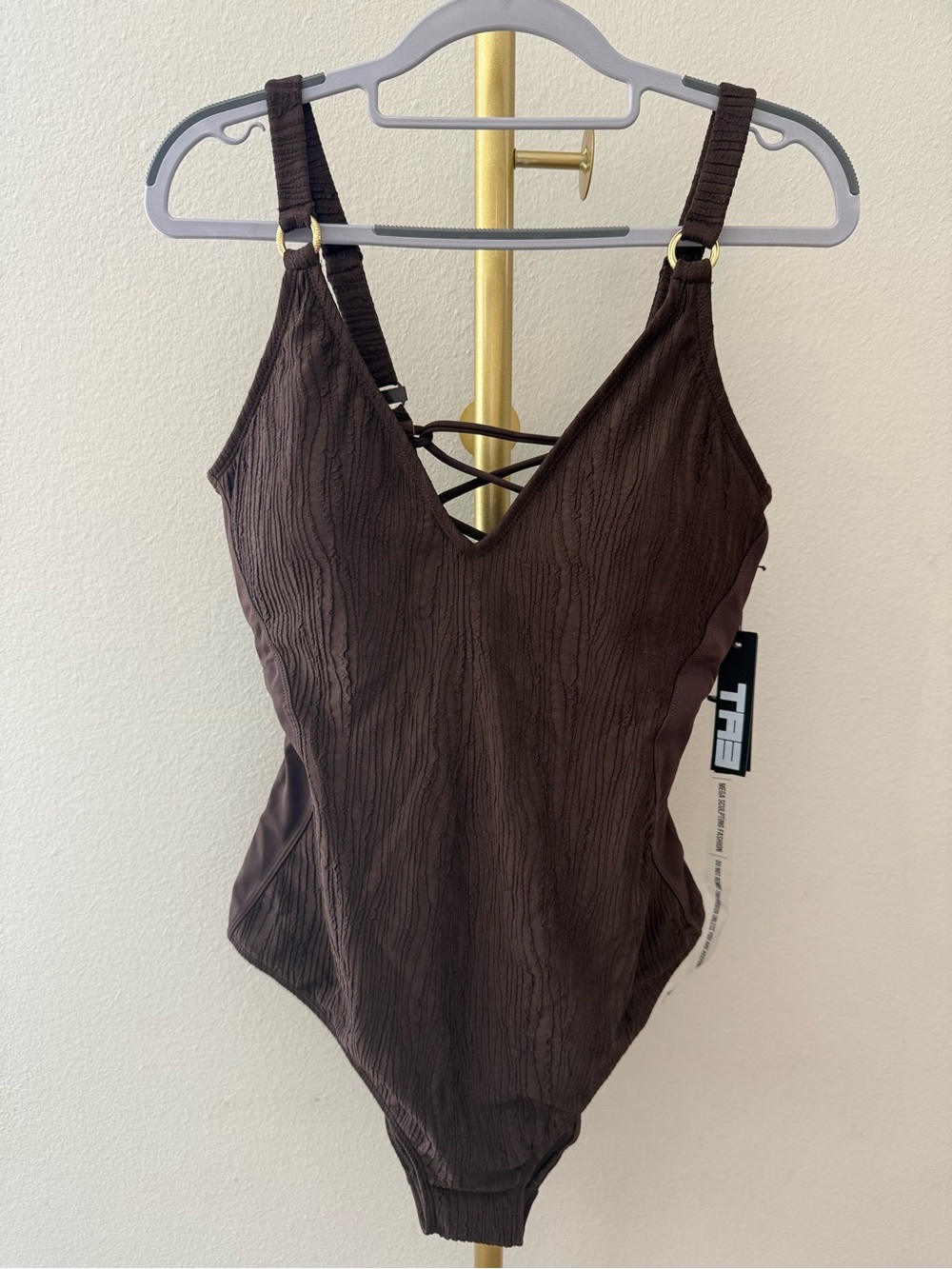TA3 Plungey ring one piece swimsuit